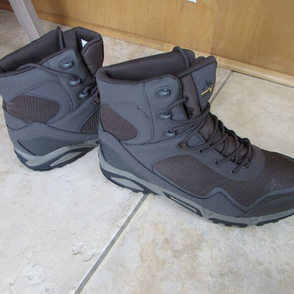 Nortiv 8 Men\'s Hiking Trail Boots Like New Size 13 Lace up Gray Black main image 4